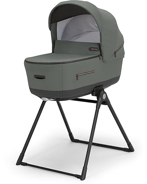 Inglesina Aptica XT System Quattro - Taiga Green - Passeggino + Culla Standup + Seggiolino Auto Darwin Recline Passeggini Trio e Duo