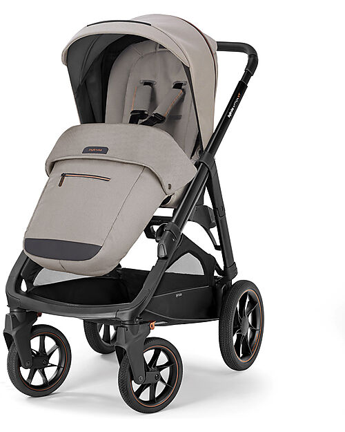 Inglesina Aptica XT System Quattro - Tundra Beige - Passeggino + Culla Standup + Seggiolino Auto Darwin Recline Passeggini Trio e Duo