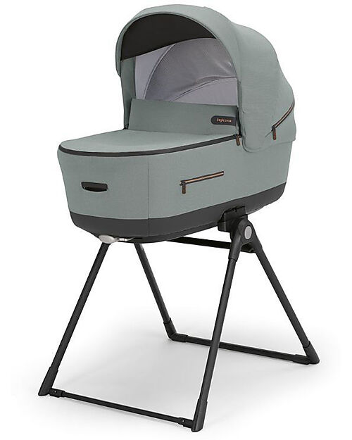 Inglesina Aptica XT System Trio - Taiga Green - Seduta Passeggino + Culla Standup + Seggiolino Auto Darwin Recline Passeggini Trio e Duo