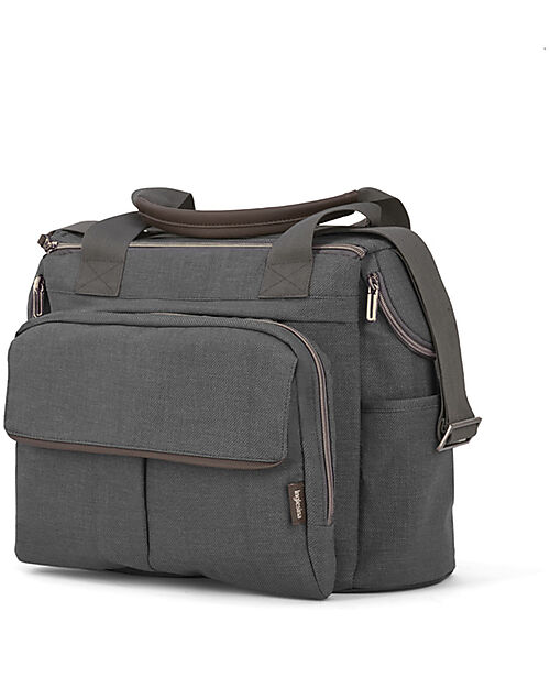 Inglesina Borsa Dual Bag Aptica - Velvet Grey - Spaziosa Resistente e Multifunzione Borse e Organizer