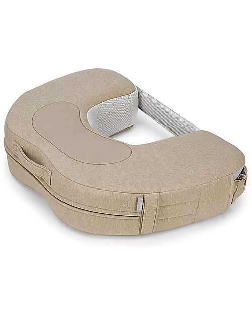 Inglesina Cuscino da Allattamento Elysia - Warm Beige - Bamboo - Si Adatta alla Crescita del Bambino Passeggini Classici