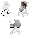 Inglesina Elecat System Duo - Battery Beige - Seduta All Season + Culla Open Up Passeggini Trio e Duo