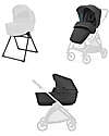 Inglesina Elecat System Duo - Upper Black - Seduta All Season + Culla Open Up Passeggini Trio e Duo