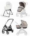Inglesina Electa System Duo - Battery Beige - Seduta All Season + Culla Open Up Passeggini Trio e Duo