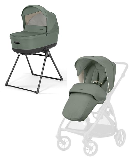 Inglesina Electa System Duo - Murray Green - Seduta Passeggino + Culla Standup Passeggini Trio e Duo