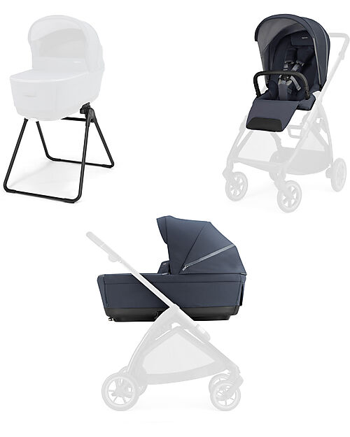 Inglesina Electa System Duo - Rooftop Blue - Seduta All Season + Culla Open Up Passeggini Classici