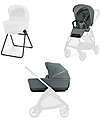 Inglesina Electa System Duo - Studio Grey - Seduta All Season + Culla Open Up Passeggini Classici