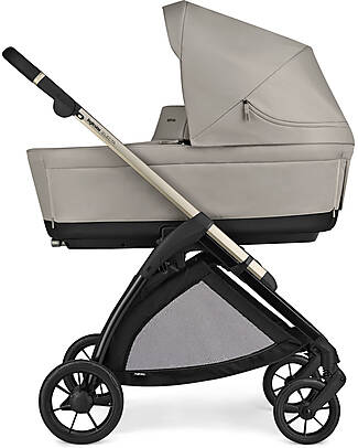 Inglesina Electa System Quattro - Battery Beige - Seduta All Season + Culla Open Up + Standup + Seggiolino Auto Darwin Recline Passeggini Trio e Duo