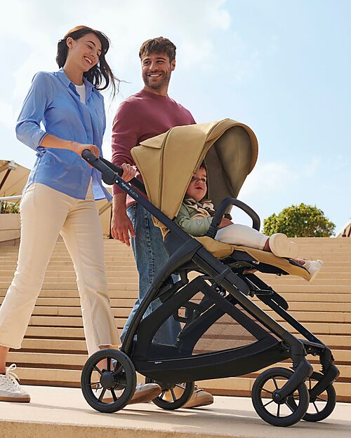 Inglesina Electa System Quattro - Dumbo Caramel - Passeggino + Culla Standup + Seggiolino Auto Darwin Recline Passeggini Trio e Duo