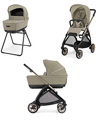 Inglesina Electa System Quattro DUO - Hangar Beige - Passeggino + Culla Standup + Telaio Bronze Black Passeggini Trio e Duo