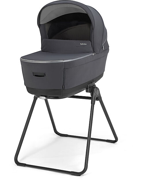 Inglesina Electa System Quattro - Garage Grey - Seduta All Season + Culla Open Up + Standup + Seggiolino Auto Darwin Passeggini Classici