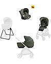 Inglesina Electa System Quattro - Loft Green - Seduta All Season + Culla Open Up + Standup + Seggiolino Auto Darwin Passeggini Classici