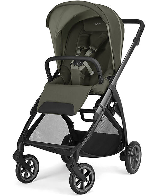 Inglesina Electa System Quattro - Loft Green - Seduta All Season + Culla Open Up + Standup + Seggiolino Auto Darwin Passeggini Classici