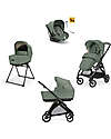 Inglesina Electa System Quattro - Murray Green - Passeggino + Culla Standup + Seggiolino Auto Darwin Recline Passeggini Trio e Duo