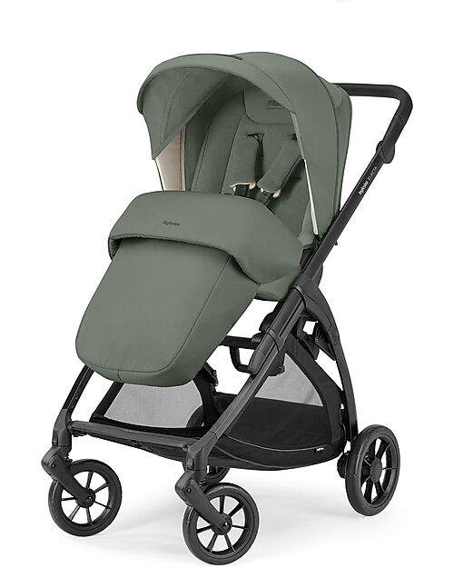 Inglesina Electa System Quattro - Murray Green - Passeggino + Culla Standup + Seggiolino Auto Darwin + Telaio Passeggini Trio e Duo