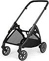 Inglesina Electa System Quattro - Studio Grey - Passeggino + Culla Standup + Seggiolino Auto Darwin Recline EVO + Telaio Iron Black+ Base Rotante Darwin 360° Passeggini Trio e Duo