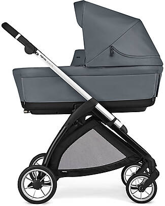 Inglesina Electa System Quattro - Union Grey - Seduta All Season + Culla Open Up + Standup + Seggiolino Auto Darwin Passeggini Trio e Duo