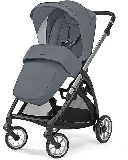 Inglesina Electa System Quattro - Union Grey - Seduta All Season + Culla Open Up + Standup + Seggiolino Auto Darwin Passeggini Trio e Duo
