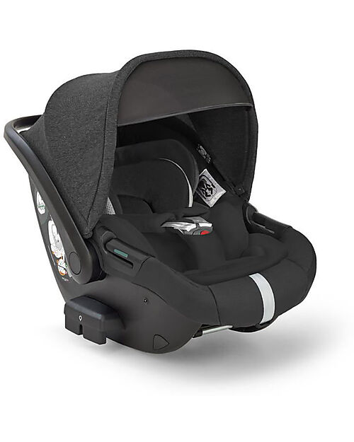 Inglesina  Electa System Quattro - Upper Black + Base Rotante Passeggini Trio e Duo