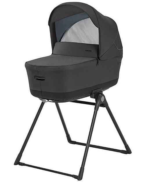 Inglesina  Electa System Quattro - Upper Black + Base Rotante Passeggini Trio e Duo