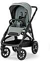 Inglesina Passeggino Aptica XT - Igloo Grey + Telaio Total Black - Adatto a ogni Terreno Passeggini Classici