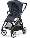 Inglesina Passeggino Electa Silver Black - Hudson Blue - Ideale per la Città Passeggini Classici