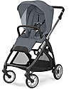 Inglesina Passeggino Electa Silver Black - Union Grey - Ideale per la Città Passeggini Classici