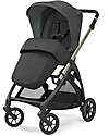 Inglesina Passeggino Electa - Upper Black + Telaio Iridio Black - Ideale per la Città Passeggini Classici