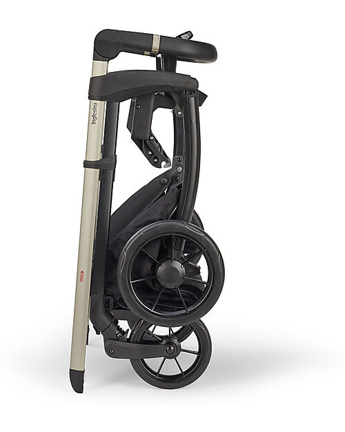 Inglesina Passeggino Electa - Upper Black + Telaio Iridio Black - Ideale per la Città Passeggini Classici