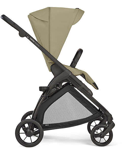 Inglesina Passeggino Electa - Upper Black + Telaio Iridio Black - Ideale per la Città Passeggini Classici