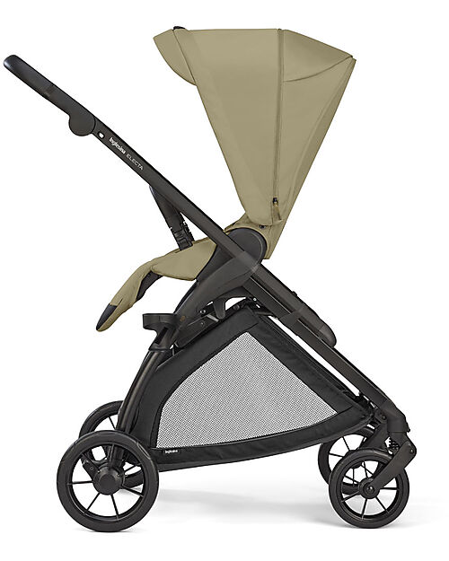 Inglesina Passeggino Electa - Upper Black + Telaio Iridio Black - Ideale per la Città Passeggini Classici
