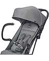Inglesina Passeggino Now - Nero - Snap Grey - si Chiude da Solo con un Tocco Passeggini Leggeri