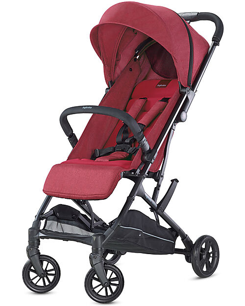Inglesina Passeggino Sketch Nero - Rosso - Versatile per la Massima Praticità Passeggini Leggeri