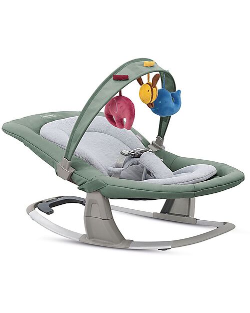 Inglesina Sdraietta Lounge - Mint - con Toy Bar tre Pupazzetti e Music Box tre Melodie Sdraiette_