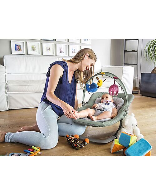 Inglesina Sdraietta Lounge - Mint - con Toy Bar tre Pupazzetti e Music Box tre Melodie Sdraiette_