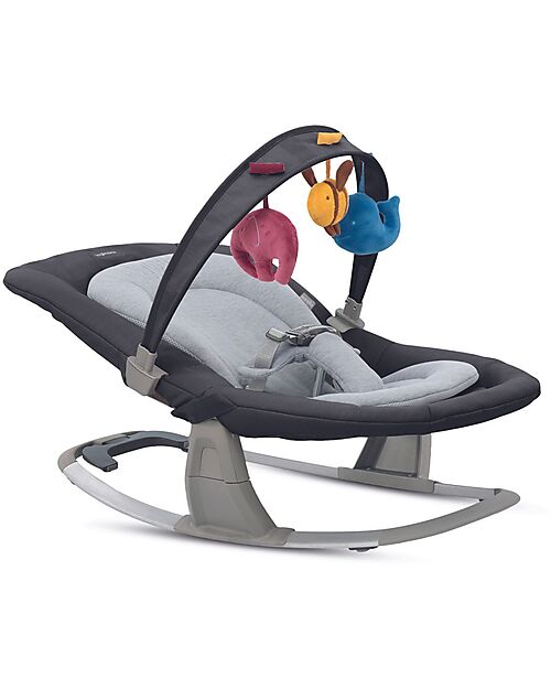 Inglesina Sdraietta Lounge - Pepper - con Toy Bar tre Pupazzetti e Music Box tre Melodie Sdraiette_