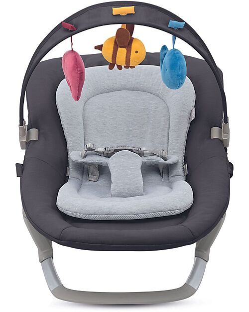 Inglesina Sdraietta Lounge - Pepper - con Toy Bar tre Pupazzetti e Music Box tre Melodie Sdraiette_