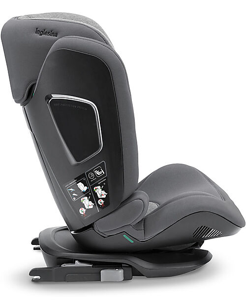 Inglesina Seggiolino Auto Cartesio i-Size - Stone Grey - da 3 fino a 12 Anni Seggiolini Auto Gruppo 2/3