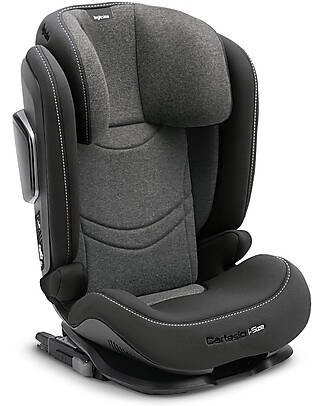 Inglesina Seggiolino Auto Cartesio i-Size - Vulcan Black - da 3 fino a 12 Anni Seggiolini Auto Gruppo 1/2/3