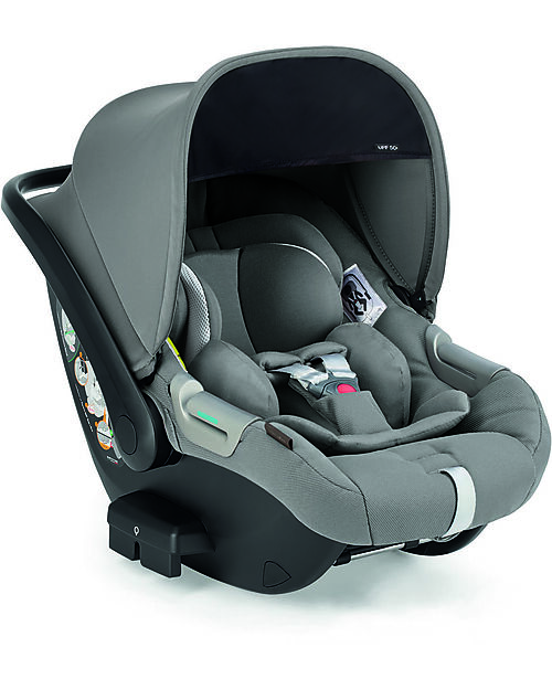 Inglesina Seggiolino Auto Darwin Infant i-Size - Aptica - Crystal Grey - dalla Nascita Fino ai 12 Mesi Passeggini Classici