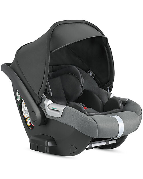 Inglesina Seggiolino Auto Darwin Infant i-Size - Aptica XT - Canyon Grey - dalla Nascita Fino ai 12 Mesi Seggiolini Auto Gruppo 0+/1