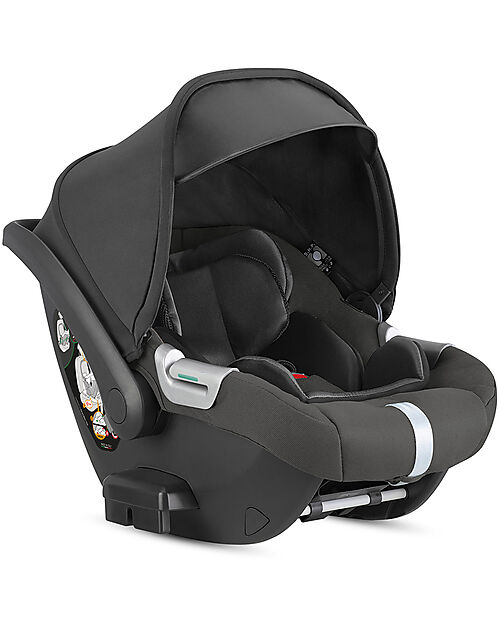 Inglesina Seggiolino Auto Darwin Infant i-Size - Aptica XT - Magnet Grey - dalla Nascita Fino ai 12 Mesi Seggiolini Auto Gruppo 0+/1