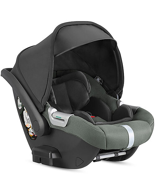 Inglesina Seggiolino Auto Darwin Infant i-Size - Aptica XT - Taiga Green - dalla Nascita Fino ai 12 Mesi Seggiolini Auto Gruppo 0+/1