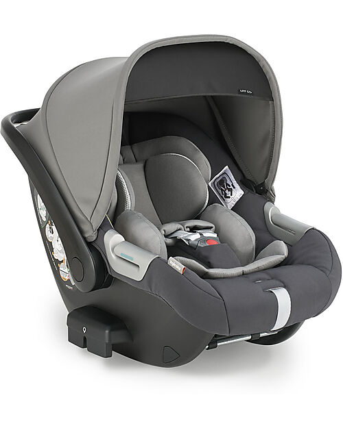 Inglesina Seggiolino Auto Darwin Infant i-Size - Electa - Garage Grey - dalla Nascita Fino ai 12 Mesi Passeggini Classici