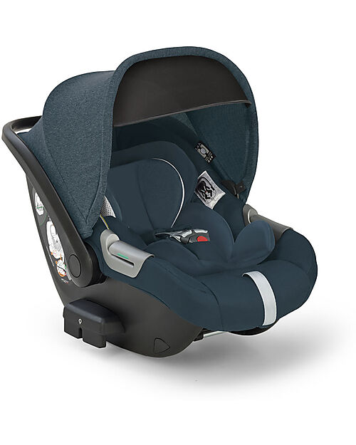 Inglesina Seggiolino Auto Darwin Infant i-Size - Electa - Hudson Blue - dalla Nascita Fino ai 12 Mesi Seggiolini Auto Gruppo 0+/1