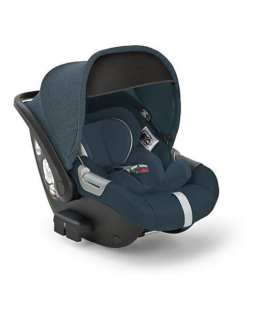 Inglesina Seggiolino Auto Darwin Infant Recline i-Size - Electa - Hudson Blue - dalla Nascita Fino ai 12 Mesi Seggiolini Auto Gruppo 0+/1