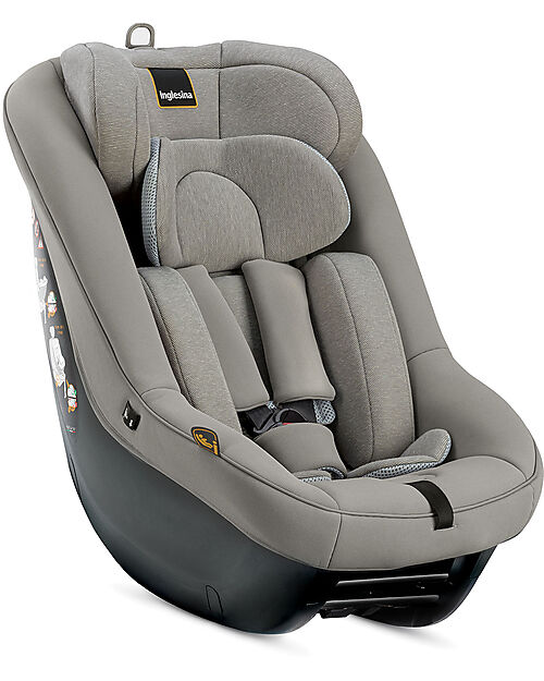 Inglesina Seggiolino Auto Darwin Next Stage i-Size - Moon Grey - dalla Nascita Fino ai 4 Anni Seggiolini Auto Gruppo 0+/1