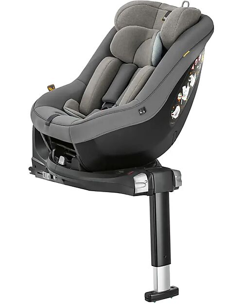 Inglesina Seggiolino Auto Darwin Next Stage i-Size - Stone Grey - dalla Nascita Fino ai 4 Anni Seggiolini Auto Gruppo 0+/1