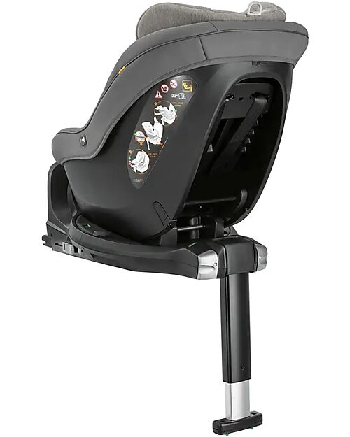 Inglesina Seggiolino Auto Darwin Next Stage i-Size - Stone Grey - dalla Nascita Fino ai 4 Anni Seggiolini Auto Gruppo 0+/1