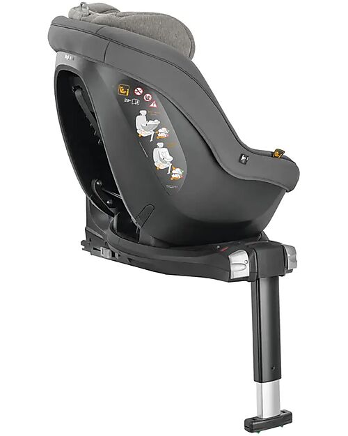 Inglesina Seggiolino Auto Darwin Next Stage i-Size - Stone Grey - dalla Nascita Fino ai 4 Anni Seggiolini Auto Gruppo 0+/1